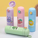 420ML Cartoon Thermos Bottle Stainless Steel Thermal Mug Kids Thermal Water Bottle Vacuum Flask Insulated Cup Tumbler Thermo Cup