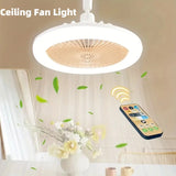 Bedroom Lamp Modern Simple Dining Room Invisible Ceiling Fan