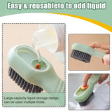 1pcs Shoes Brush Automatic Liquid Discharge Multifunction Press Out Shoes Cleaner Soft Bristles Clothes Brushes Cleaning Tool