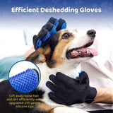 2307GP Pet Grooming Glove Gentle Efficient Pet Hair Remover Mitt Cat Accessories Pet Glove for Dogs Cats Pet Products Cat Supplies