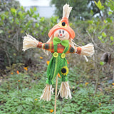 27june Halloween Scarecrow Decoration 40CM Fall Harvest Scarecrow Thanksgiving Standing Scarecrow Decor for Garden Yard Decor