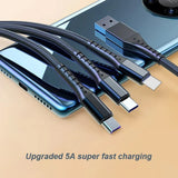 5A Fast Charging 3 in 1 USB Cable