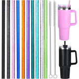 10 Pack Color Replacement Straws for 40 oz 30 oz Tumbler