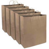 Wholesale 19 Inch Kraft Paper Grocery Shopping Bags