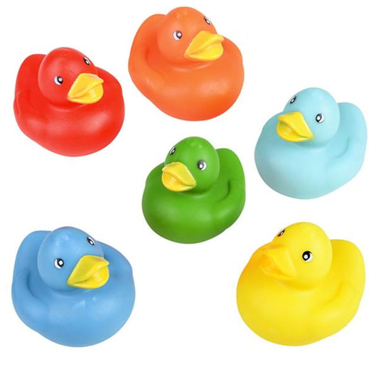 Solid Color Rubber Ducky For Kids In Bulk- Assorted