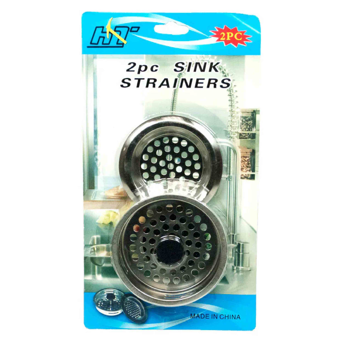 Bulk 2 PC Steel Sink Strainers for Kitchen