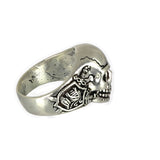 Wholesale Skeleton Hands on Sides of Skull Biker Ring ( Sold by the piece )