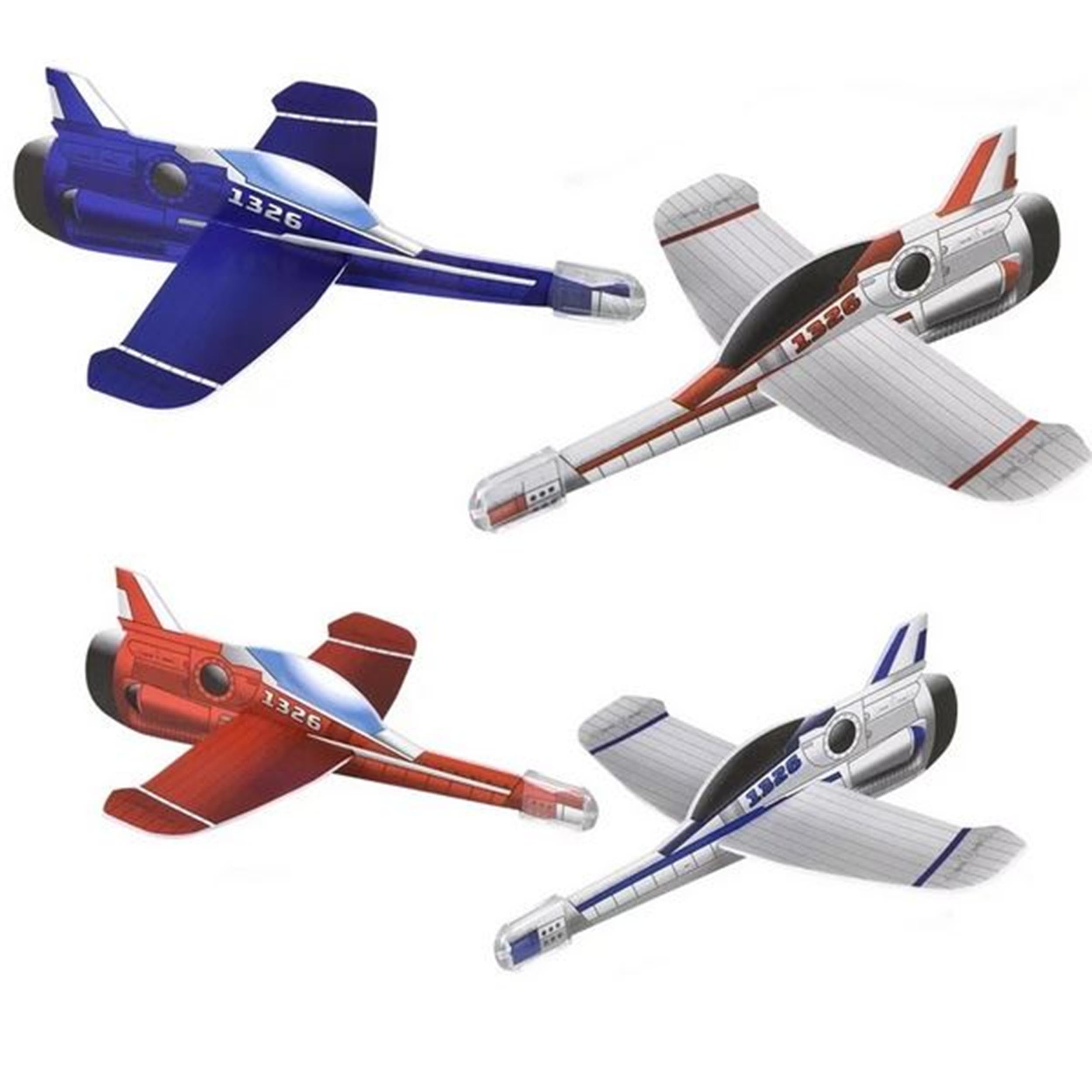 "Spaceship Glider Foam Glider Plane Fun Flying Toy Assorted Colors (MOQ-24)