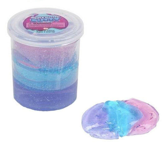 Tri Color Glitter Putty kids Toys In Bulk