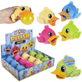 Squeezy Ducky Bead Plush Kids Toys In Bulk- Assorted