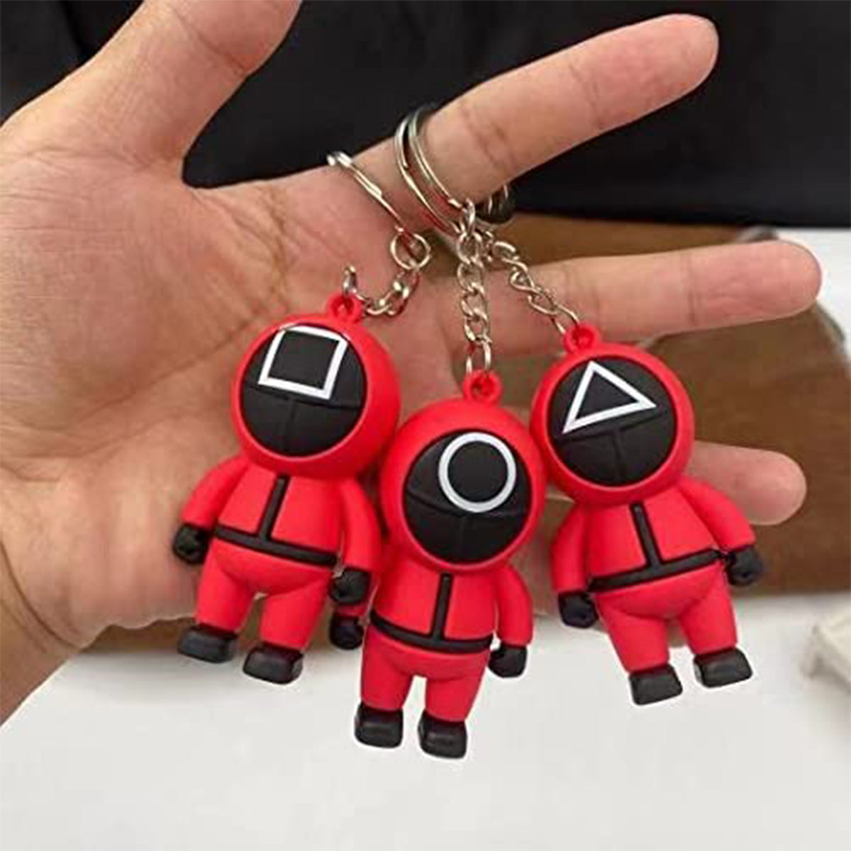 3D Squid Game Key Tag Ring Chain -(Sold By Dozen =$39.99)