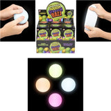 Squish and Stretch Glow In The Dark Gummi Ball Kids Toys In Bulk- Assorted