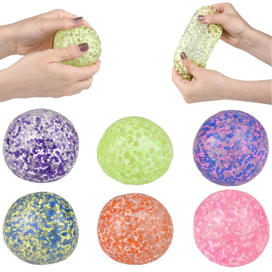 Squishy Sticky Beaded  Ball kids Toys In Bulk- Assorted