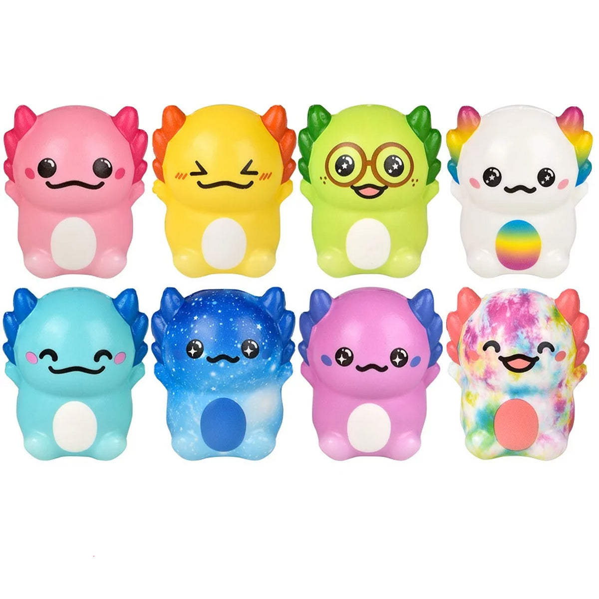 Axolotl Soft Squish Kids Toys In Bulk- Assorted