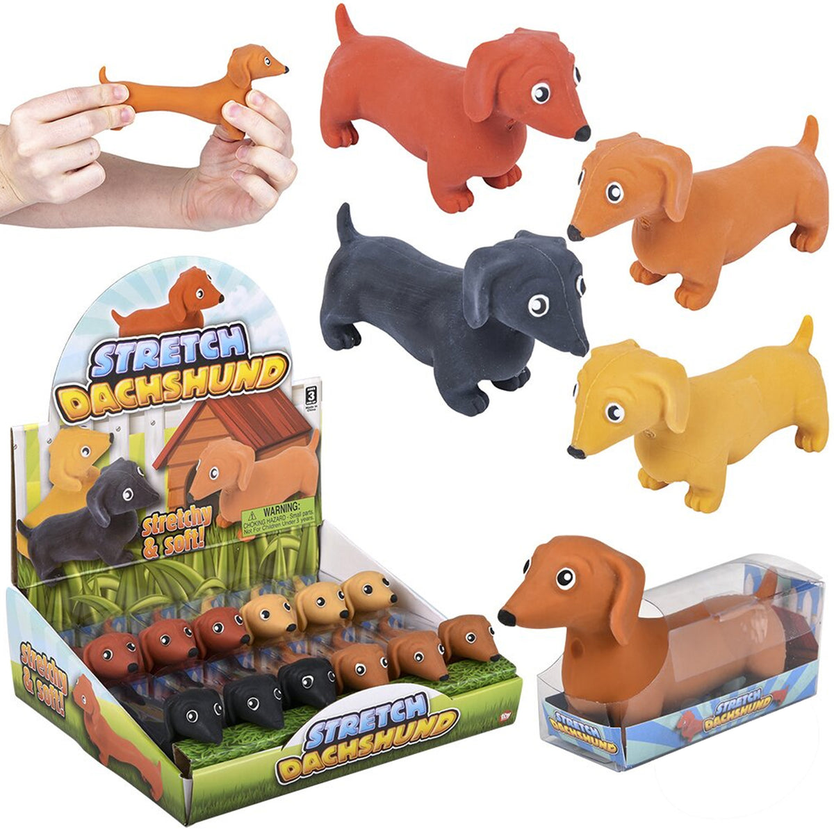 Stretch Dachshund Kids Toy In Bulk