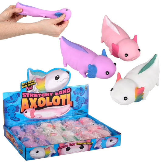 Axolotl Stretchy Sand Kids Toys In Bulk- Assorted