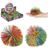 Rainbow Color Bouncy string Ball Kids Toys In Bulk- Assorted