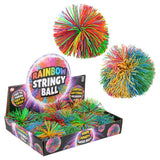 Rainbow Color Bouncy string Ball Kids Toys In Bulk- Assorted