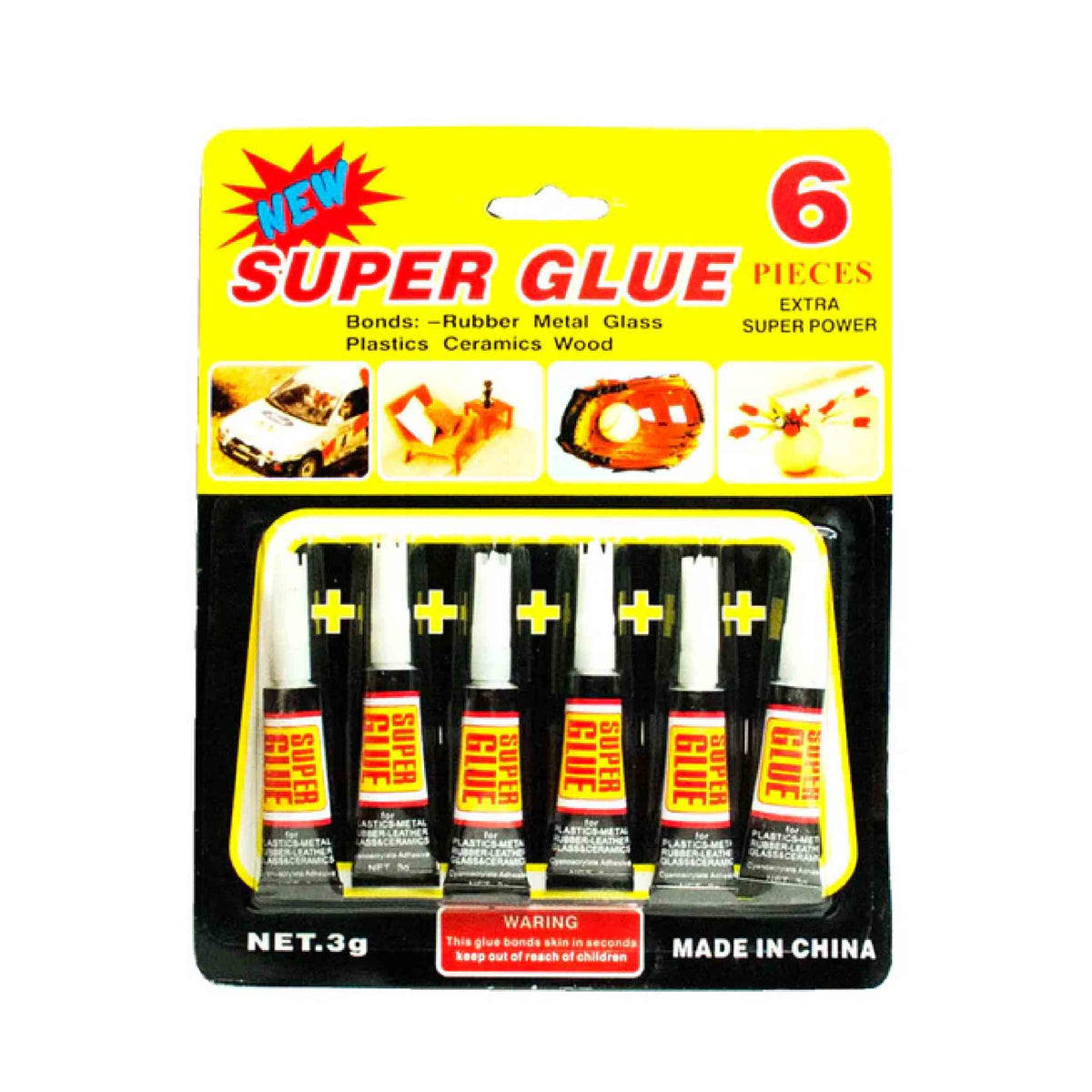 Super Glues 6 PCS Set in Bulk