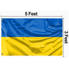 Ukraine Country 3' x 5' Flag - Display Your Patriotism with Pride (Sold By Piece)