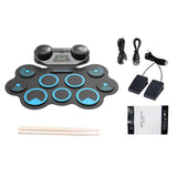 USB Electronic Drum Set with Headphone Jack Dual Speaker