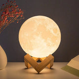 Rechargeable Moon Lamp For Decor