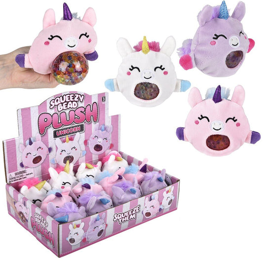 Unicorn Squeezy Bead Plush Ball