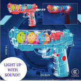 Wholesale Light-Up Mechanical Toy Gun with Music Interactive Play (sold by the piece)