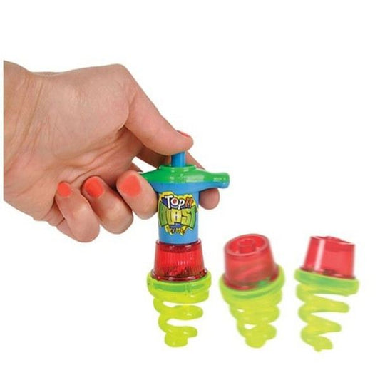 Light Up Top Blast Spring Top Kids Toys In Bulk