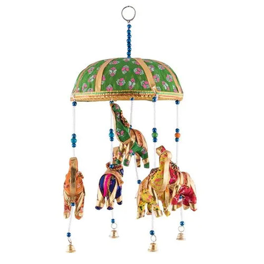 Single Chhatri Hathi Door Hanging For Home Decoration MOQ -12 pcs