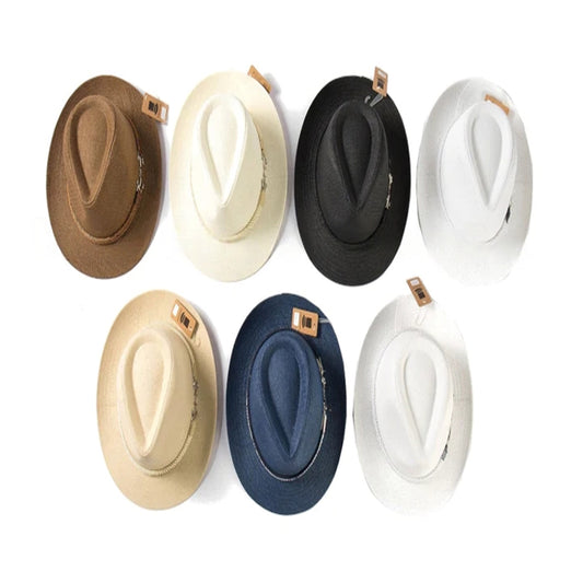 Wholesale Adults Straw Dress Hats MOQ -12 pcs