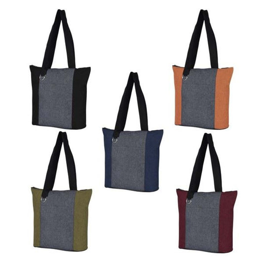 Heathered Fun Tote Bag In Bulk- Assorted