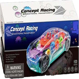 Light-Up Dancing Musical Stop and Go Car Toy (Set of 6)