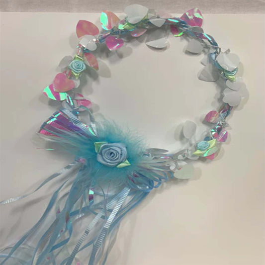 Wholesale Deluxe Kids Halos with Streamers Sparkling Princess Accessories (Sold by the dozen)