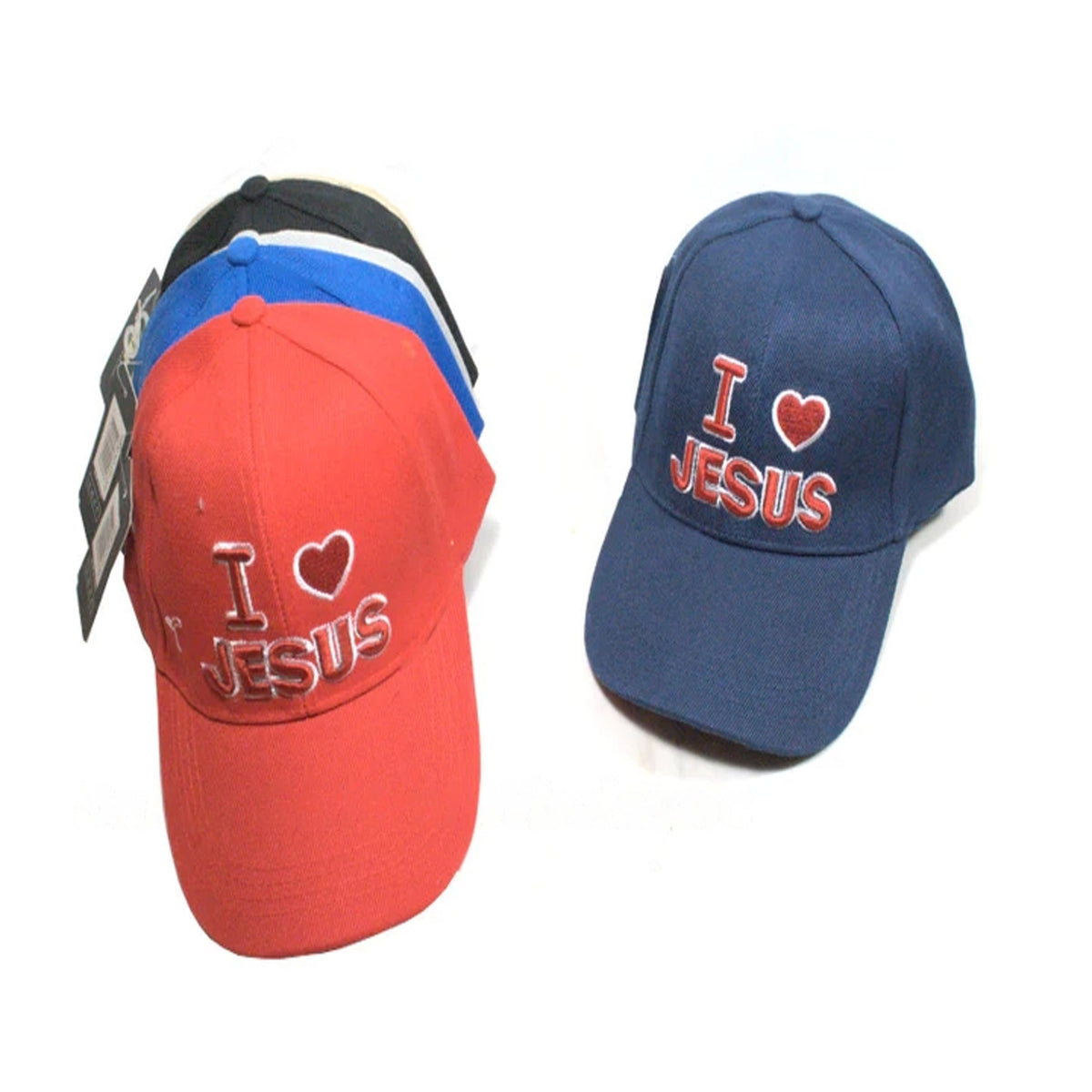 Wholesale "I love Jesus" Adults Casual Caps MOQ-12 pcs