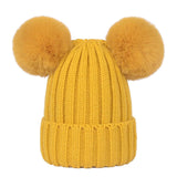 Bulk Double Pom Beanie Hats For Girls - Assorted