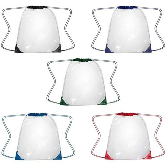 Clear Drawstring Backpack In Bulk