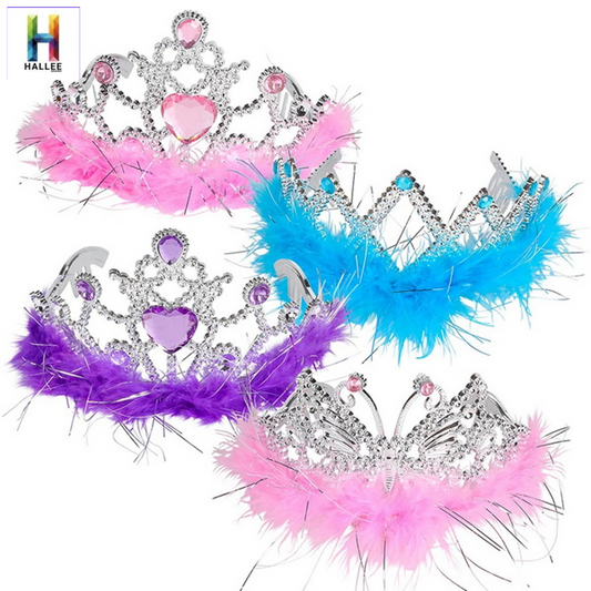 Feather Tiara kids toys In Bulk- Assorted