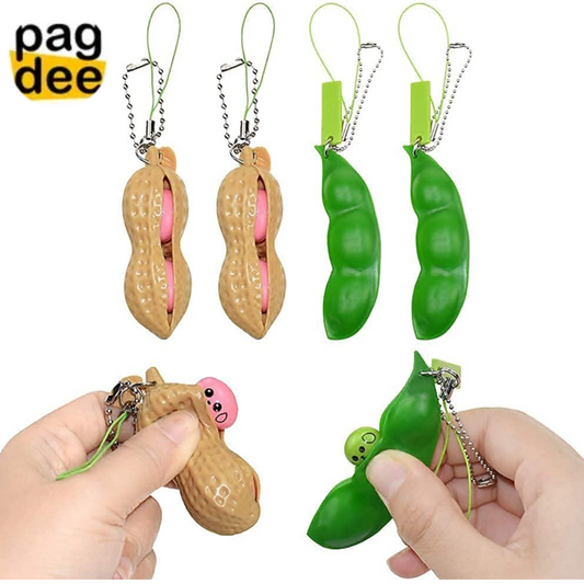 Beans Squeeze Pop it Keychain