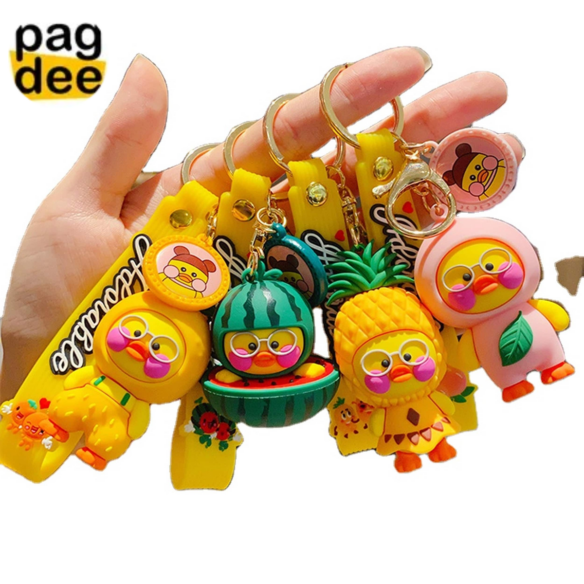 Fruit Duck Keychain Toy