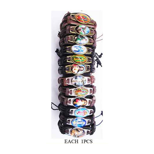 Faux Leather Adjustable Bracelets (1 Dozen=$14.99)