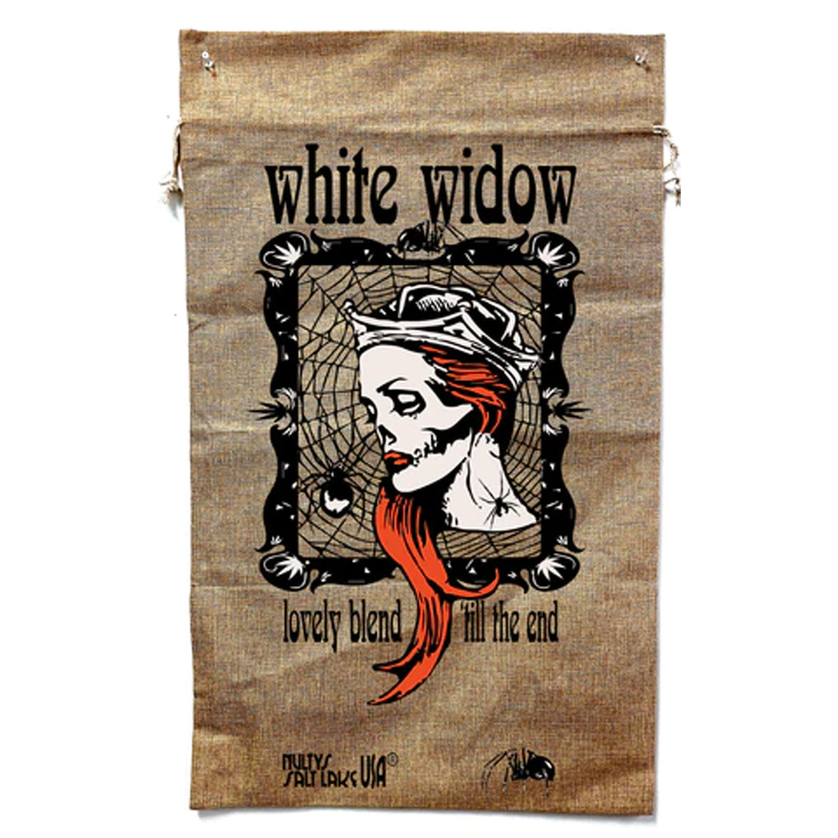 White Widow Marijuana Burlap Bag - Premium Cannabis Storage (Sold By Piece)