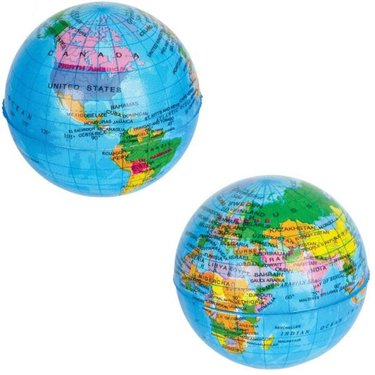 Globe stress Balls kids toys In Bulk- Assorted