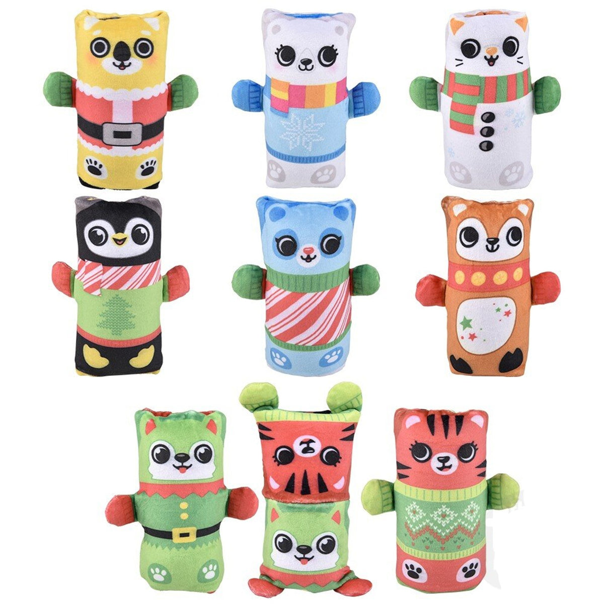 Flip Plush Cute Animals Water Wiggler Kids Toys in Bulk - Assorted