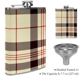 Wholesale Leather-Wrapped Flask with Stainless Steel Whiskey Flask (Sold By Piece)