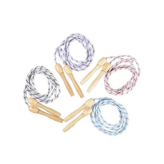 Wooden Handle Jump Rope In Bulk- Assorted