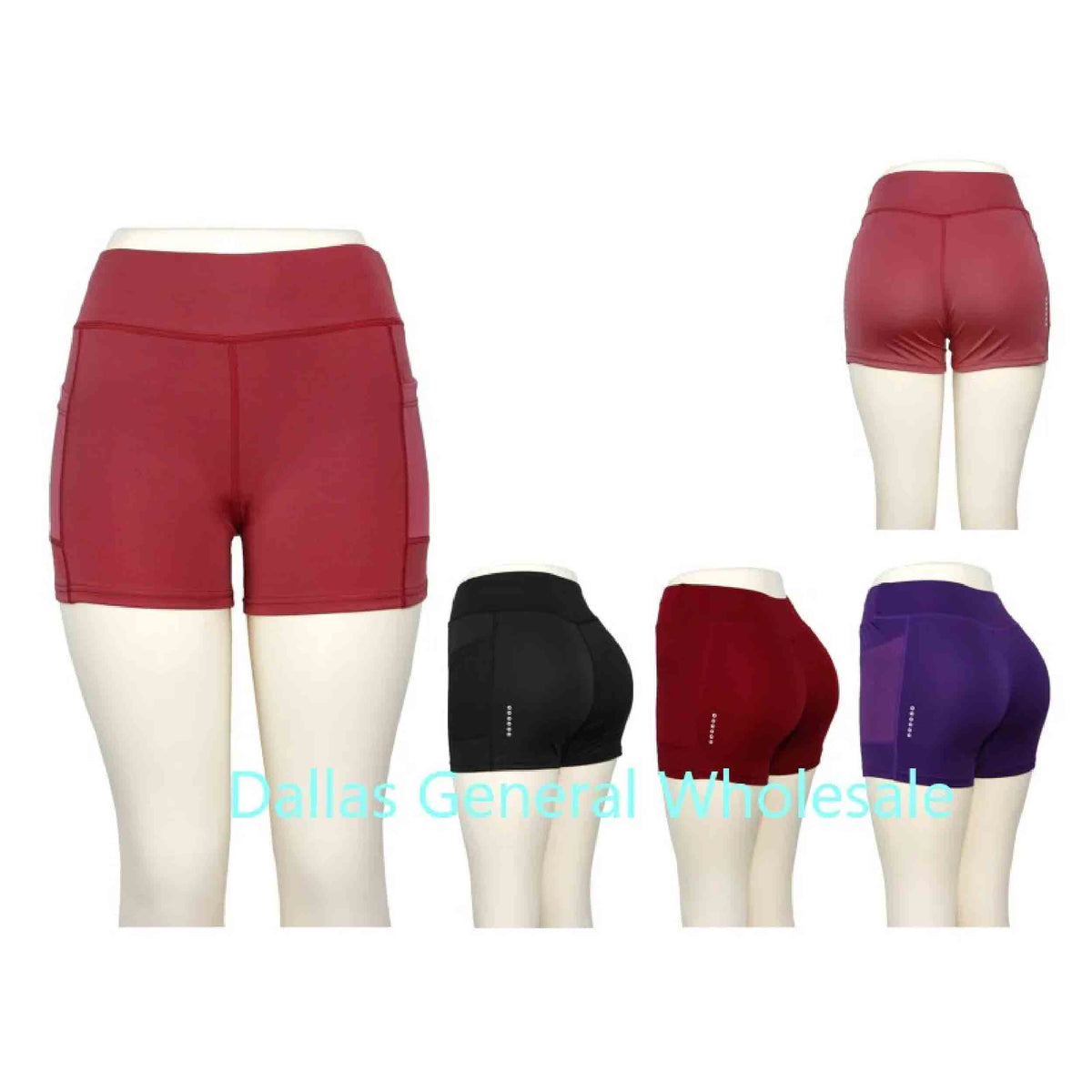 Women's Yoga Work Shorts - Assorted Bulk