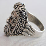 Wholesale Zeus God of War Silver Deluxe Biker Ring For Men's (Sold by - 12 piece)