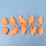 2407TA 2pcs Funny Mini Hands Puppets Creative Tiny Finger Fidget Toys Small Hand Adult Kid Novelty Toys Halloween Gift