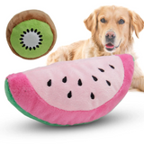 2808GP Puppy Dog Plush Squeaky Toys Bite-Resistant Bone Aggressive Chewers Soft Dog Teeth Chew Fruit Funny Play Sound Toys Pet Supplies